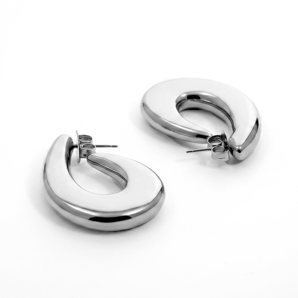 Clara Chunky Gold Hoop Earrings Gold