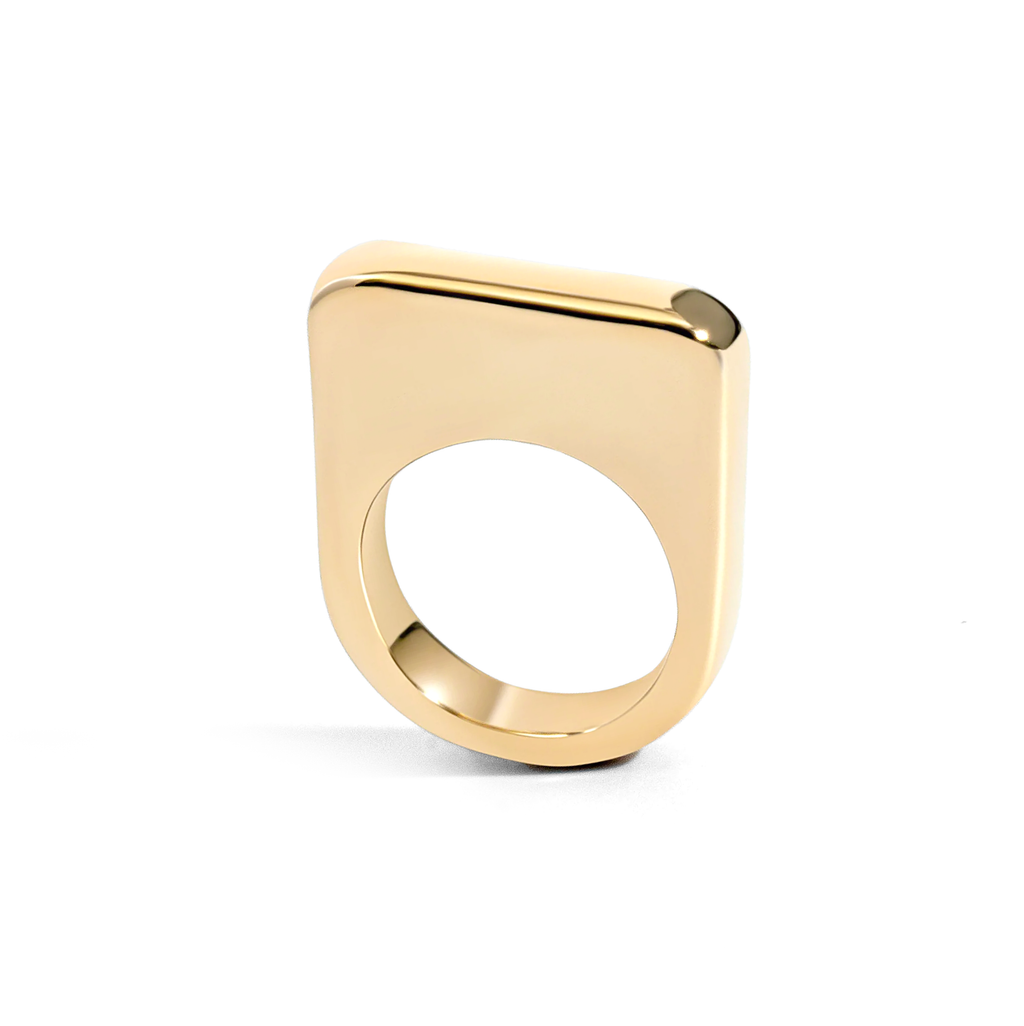 Lily Geometric Statement Ring Gold