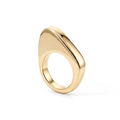 Luna Asymmetric Abstract Ring Gold