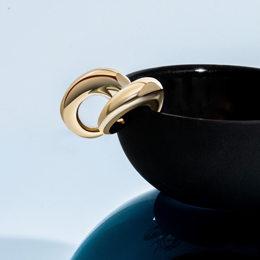 Camila Chunky Open Hoop Earrings Gold